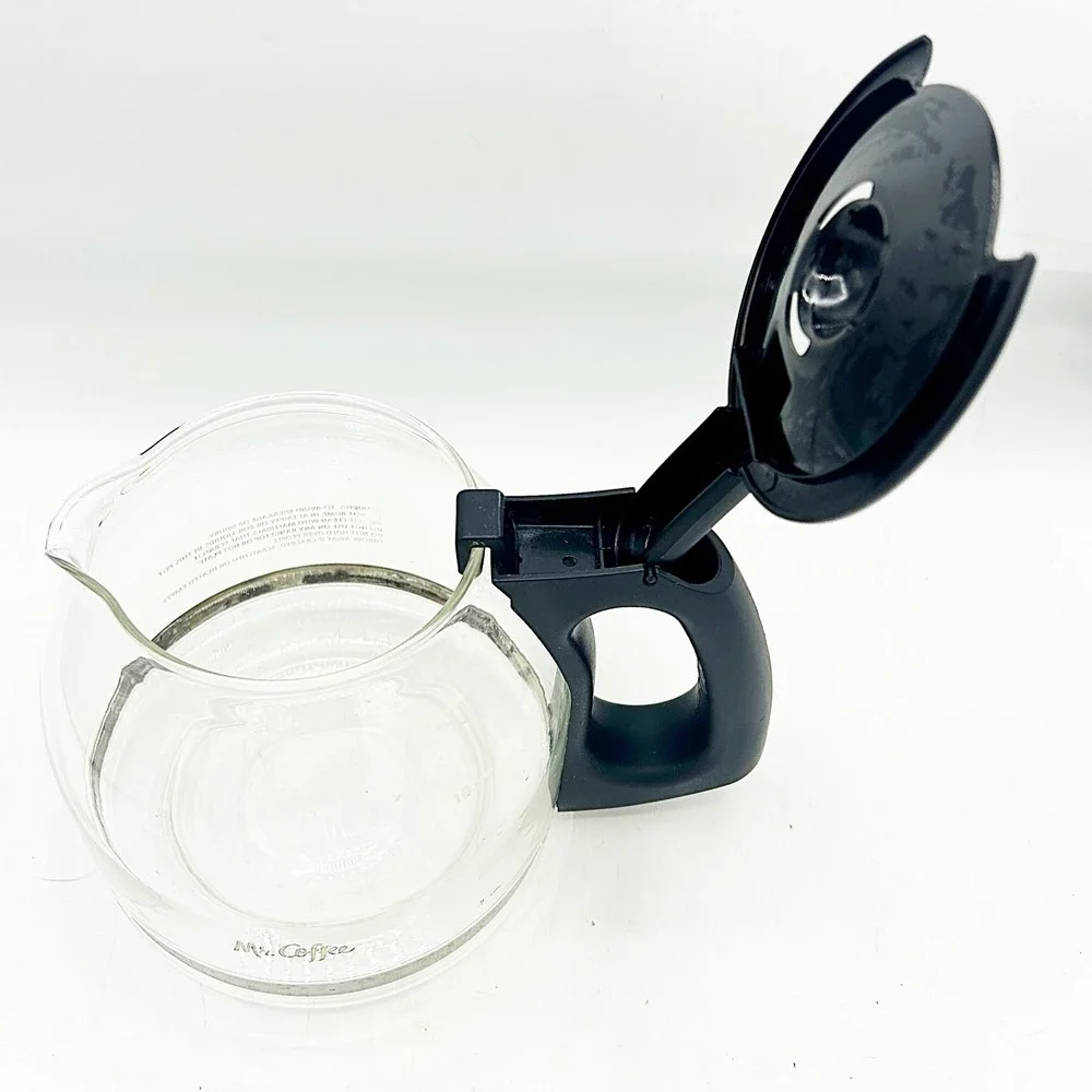 Mr. Coffee Replacement Carafe 12 Cup Clear‎ Good Glass Coffee Pot Black Handle